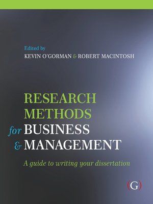 cover image of Research Methods for Business and Management